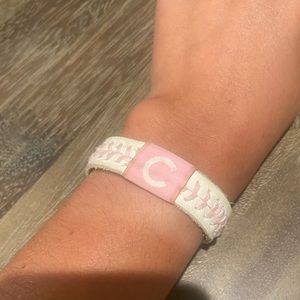 Chicago Cubs Baseball Stitches Bracelet